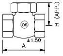 Bronze Check Valve PN25 Screwed BSP NPT Ends