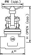 Forged Stainless Steel Gate Valve Class 800 Socket Weld