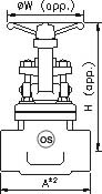 Forged Steel Gate Valve Class 800 Stainless Steel 304