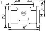 Forged Carbon Steel Check Valve Class 300 Fabricated Flanges