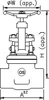 Forged Screwed Globe Valve Class 1500 316 Stainless Steel