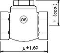 Bronze Check Valve PN20 PN 20 Screwed Ends Horizontal Lift