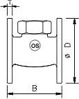 Gun Metal Globe Valve SS Seat Disc Flanged ends